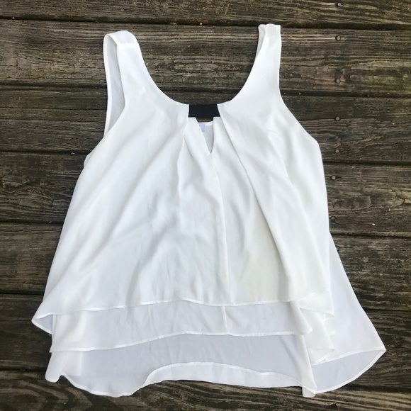 Tobi Tops - TOBI White Sheer Tank